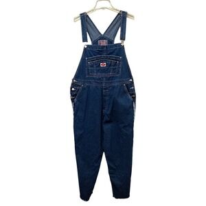 Vintage 90's Revolt Overalls Side Stripe Denim Bibs Women's 20 Cut Off Frayed